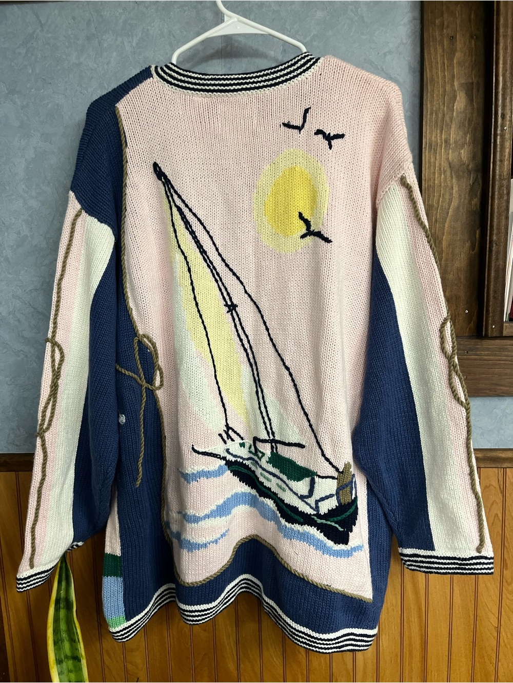 Storybook Knits Womens Cardigan Sweater Vintage Nautical Sail 3x Cotton Women’s - Picture 13 of 15